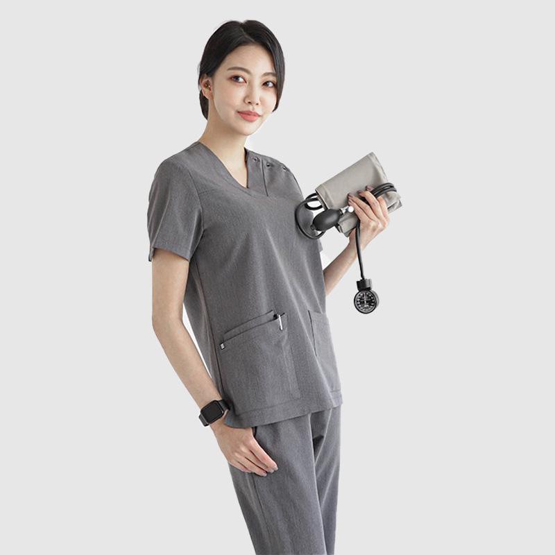 Korean Style Beauty Salon Uniform for Female Beauticians, Stomatologists, and Nurses – Hand Washing and Medical Wear