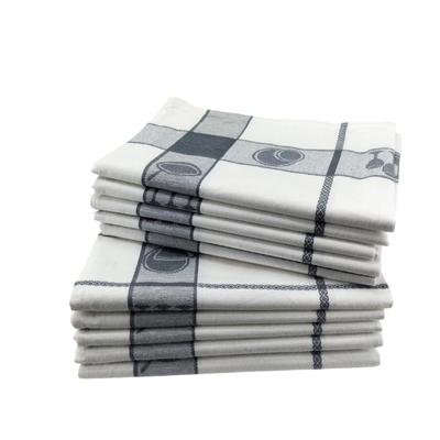 Kökshanddukar (X10) 45 x 70 - 100 % högabsorberande jacquardbomull