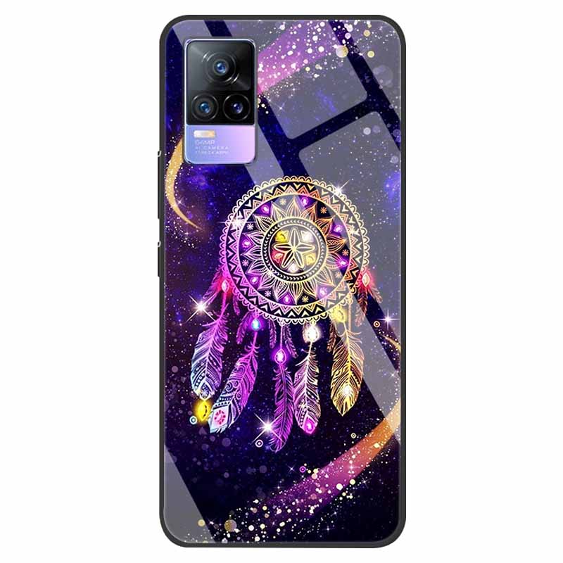 For VivoV21 5G Tempered Glass Case for Vivo V21 5G Soft Bumper Hard Funda For Vivo X60 Pro Global Phone Case X60 5G 2021 Cover