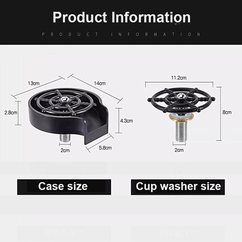 Faucet Cup Washer High Pressure Glass Rinser For Kitchen Sink Glass Beer Coffee Milk Tea Cup Cleaner Bar Accessories Clean Tool