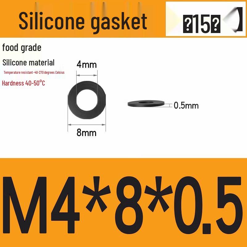 Silicone High-Temp Waterproof Gasket & Shock Absorbing Seal Pad