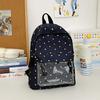Schoolbag Japanese Two-dimensional Transparent Baby Bag Cute Backpack Trend Polka Dot High-value Female Student Schoolbag Bar Pain Bag