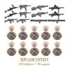 DIY WK2 Infanterie Sanitäter Soldat Motorrad Sowjetische US-Armee Militär Waffe Waffen Baustein Ziegel Kinder Kind Geschenke Spielzeug