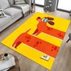 1PC Dog Paw Non-Slip Floor Carpet Compatible for Office&Living Room&Dining Room - Flat-Weave Machine- Soft & Pattern-E322