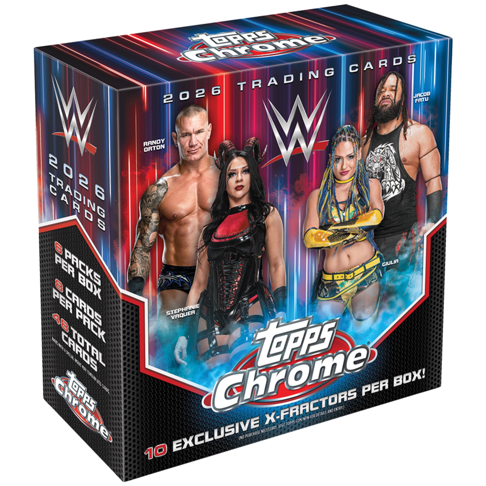 2026 Topps Chrome WWE Factory Seal Mega Box - -