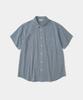 UNIFORM BRIDGE Concho Chambray Work S/S Shirt Navy
