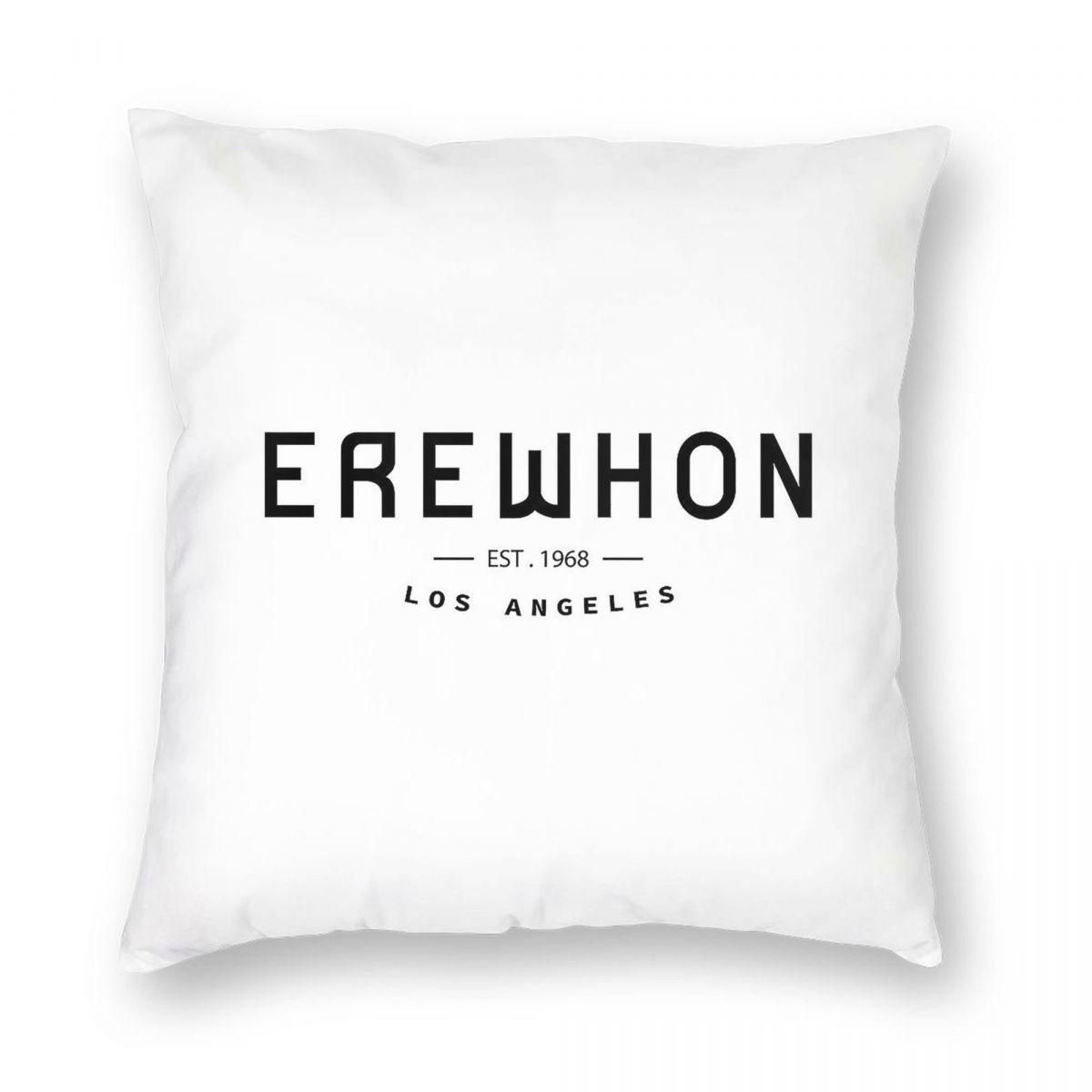 Erewhon Est 1968 Square Pillowcase Polyester Linen Velvet Creative Zip Decor Bed Cushion Cover 45X45 Peach skin 18*18(CM)-1Pcs