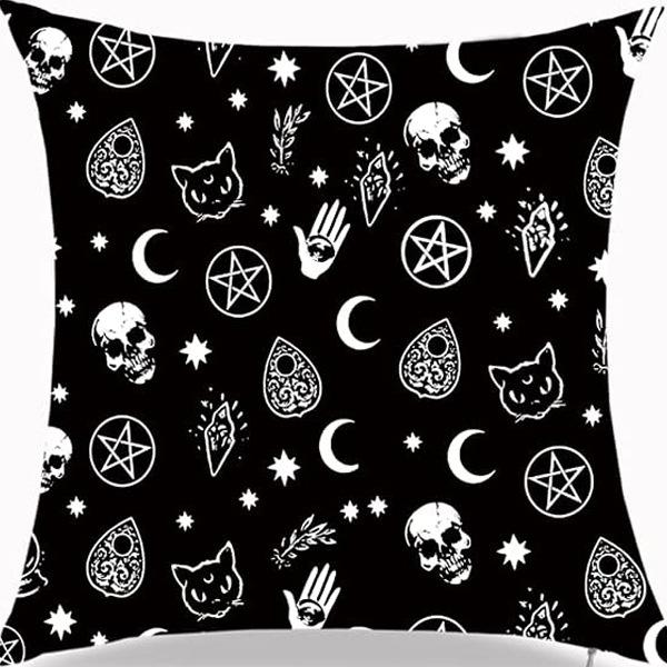 Tarot Printed Line Pillow Cover Moon Star Home Bedroom Sofa Pillow Cushion Cover