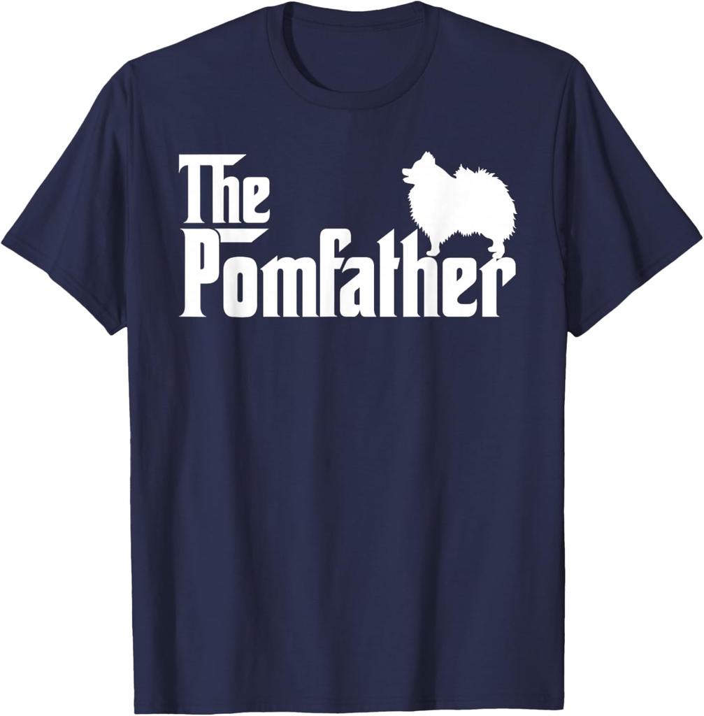 The Pomfather Pomeranian Dog Lover Mens Graphic Tee Short Sleeve Cotton Casual TShirt