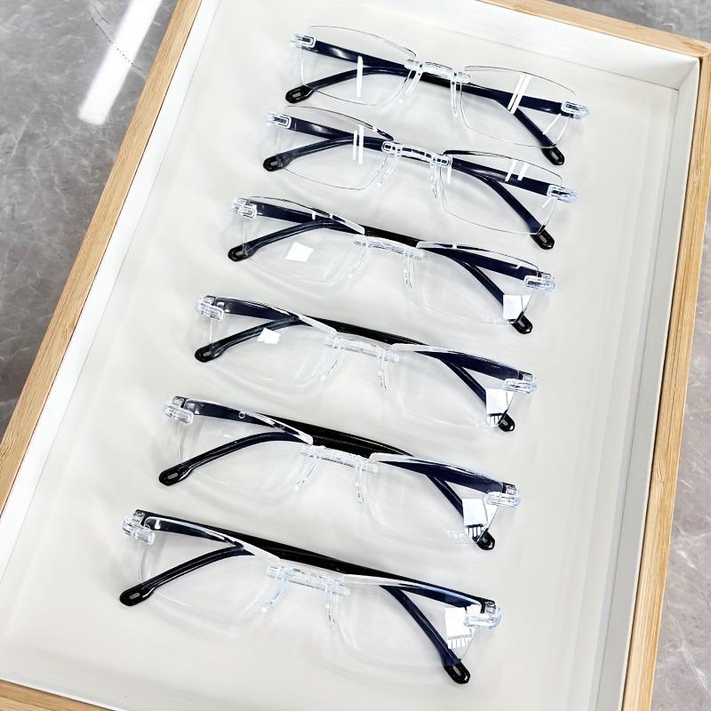 8 Pack Men's Reading Glasses Lightweight Y2k Edge Cutting Far Sighted Glasses Unisex Reading Magnifying Glasses