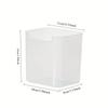 3Pcs Bpa-Free Clear Refrigerator Storage Box Space-Saving Kitchen Organization Food Sorting Boxes For Fridge Door & Counter