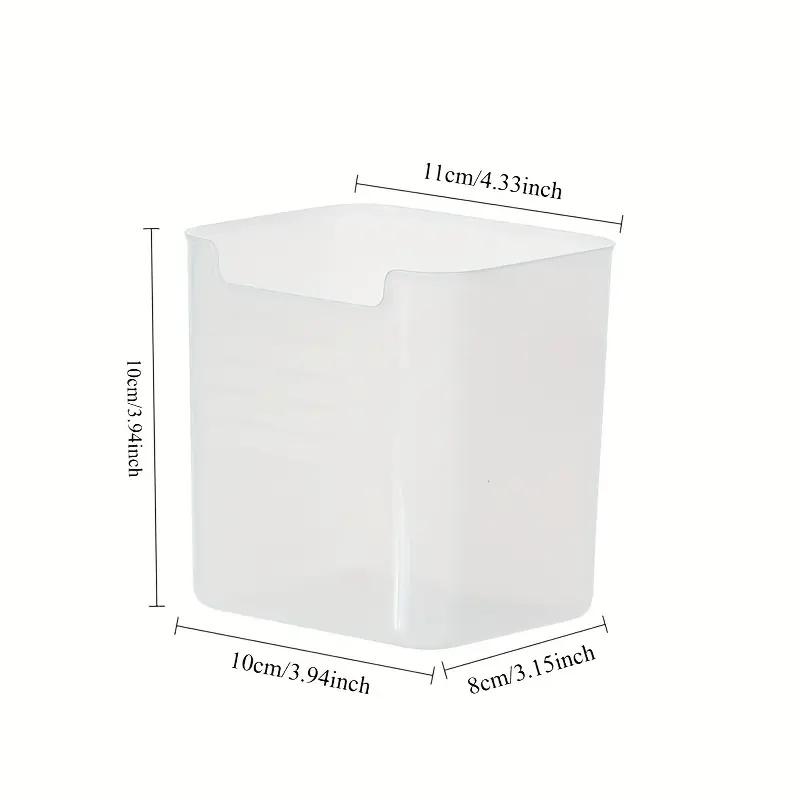 3Pcs Bpa-Free Clear Refrigerator Storage Box Space-Saving Kitchen Organization Food Sorting Boxes For Fridge Door & Counter