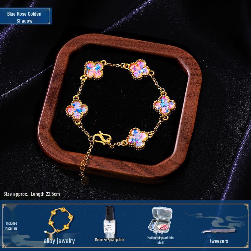 Mother-of-Pearl Hairpin Craft Kit: Brooch & Hairpin Shell Fragments - Perfect Mother’s Day Gift