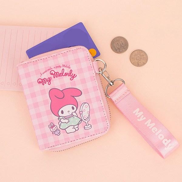 Portafoglio Kuromi E My Melody Carino - Mini Portamonete In Tessuto Morbido Per Ragazze