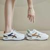 Women Fashion Leather Sneakers Autumn New Girl Casual Sport Shoes Fashion Striped Gym Shoes