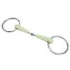 Horse Snaffle Bit Rubber Wrapped Stainless Steel Loose Ring Horse Mouth Bit for Training Riding