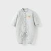 Thickened Cotton Baby Bodysuit: Long Sleeve, Warm, Snap Crotch Outerwear for Boys & Girls, Ideal for Spring & Autumn