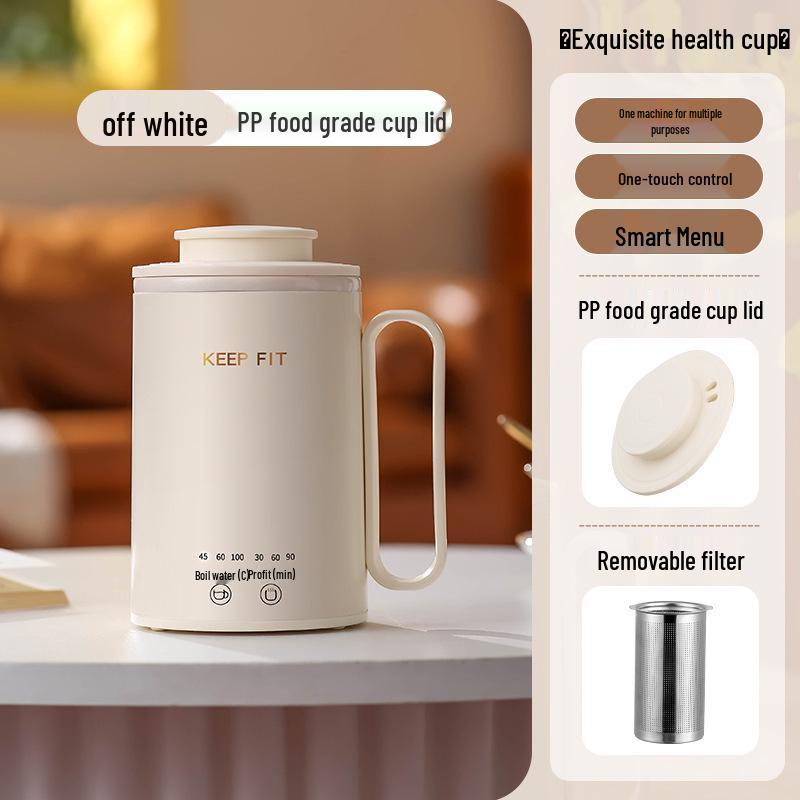 Portable Electric Tea Kettle with Timer and Infuser - All-in-One Stewing and Boiling Cup