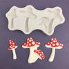 652F Fondant Moulds Chocolate Molds Mushroom Shaped Silicone Material for Kitchen