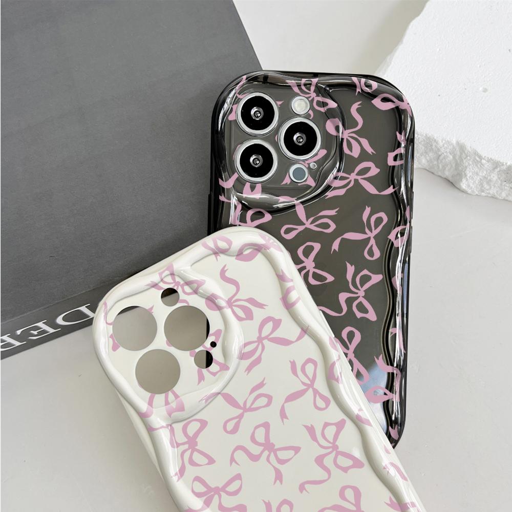 Uroczy wzór kreskówki Kremowa tekstura Obudowa Falista krawędź Miękki silikonowy pokrowiec Etui na telefon do Vivo