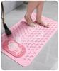 Eco-Friendly Non-Slip Waterproof Bathroom Mat, Solid Color Massage Mat