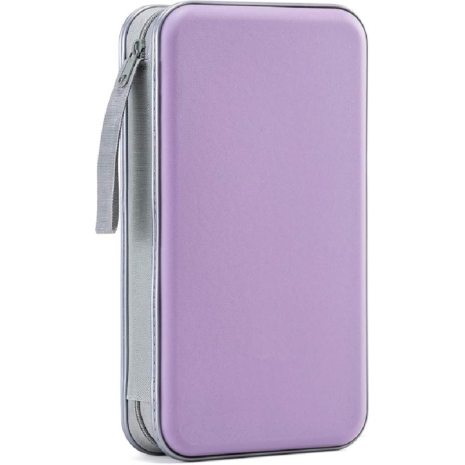 DVD Case, 96 Capacity CD Case Portable CD Holder Storage Hard Plastic DVD Wallet Holder Organizer For Car