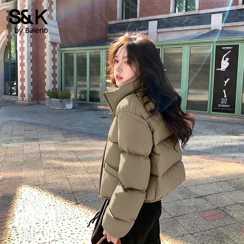Baleno S&K Women's Short Stand-Collar Puffer Jacket
