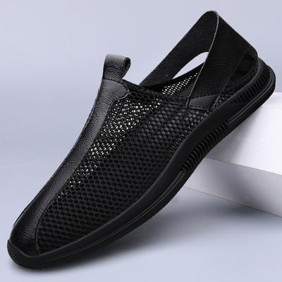 Fashion Lightweight Outdoor Man Summer Walking Shoe Non-slip Men's Sneakers Slip On Mesh Footwear Loafers Breathable Mens Casual Shoes