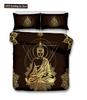 Buddha Duvet Cover Set Religion Mandala Style 3D Print Comforter Cover King Queen Size For Kids Teen Adult Polyester Bedding Set