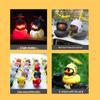 Wind-Resistant Electric Yellow Duck Dashboard Ornament