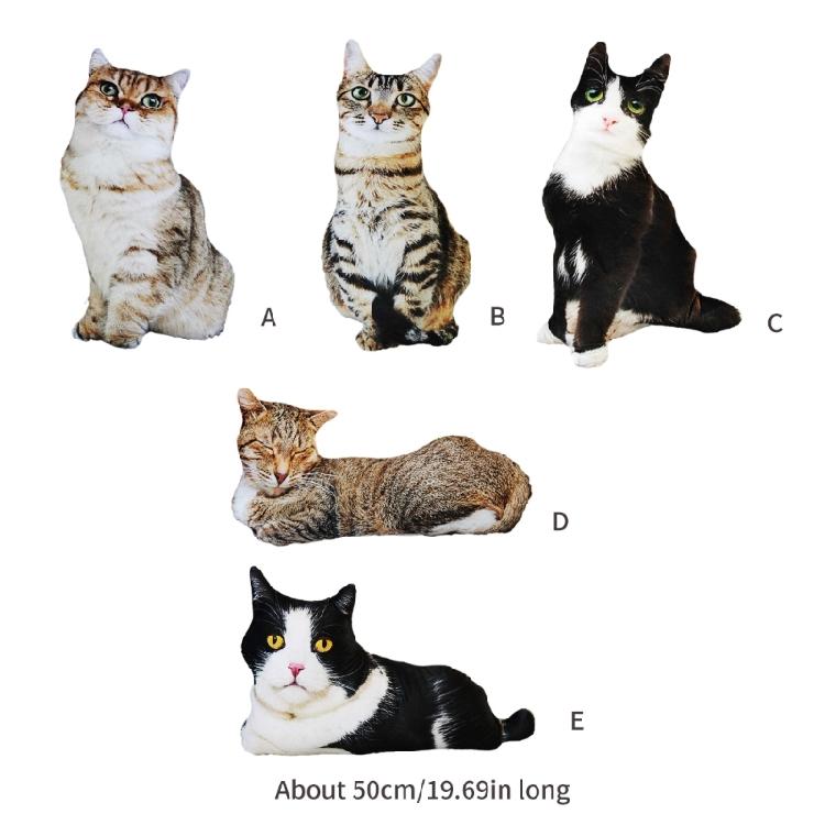 Simulation 3D Cat Cosplay Pillow Cushion Attractive Cute Pattern Bendable