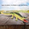 Plastic Crocodile Reptile Model with Sound Kids Educational Anti Stress Vent Toy (Light Color)