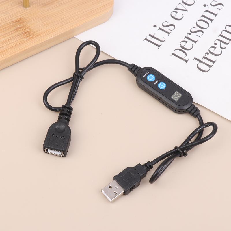Kabel USB z Timerem Odliczającym Cyfrowy Przełącznik Timerowy Kabel Złącze z Automatycznym Odcięciem Kontroler Przełączniki Timerowe Do Taśm LED Silników Wentylatorów
