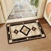 Welcome Door Mat Vintage Pattern Stylish Floor Mat for Entrance Outdoor Indoor Stain Resistant Non-Slip Durable Home Decor