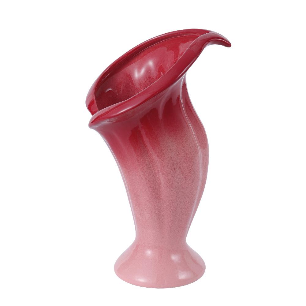 Kalla Lilie Knospenform Farbverlauf Keramikvase Keramik Handwerkskunst Blumenarrangement Zubehör Heimdekoration