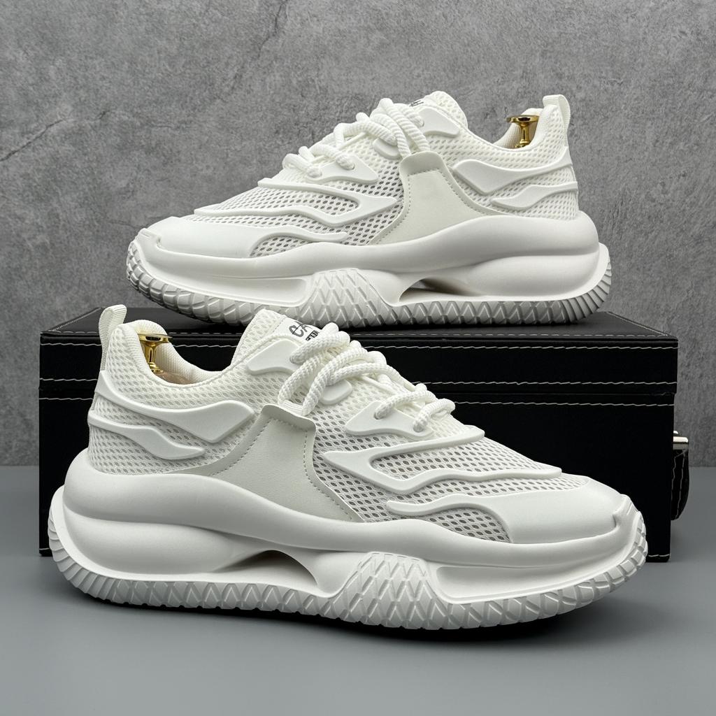 Fashion Summer Fashion New Men's Comfort Air Mesh Thick Bottom Breathable Casual Shoes Male Walking Sneaker Flats Loafers