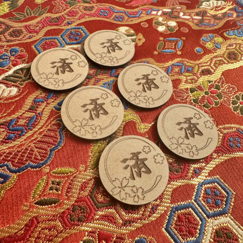 [Wooden Engraving] Used Markers [Japanese Style Version] Pok?mon TCG Card Game Supplies (Value Set)