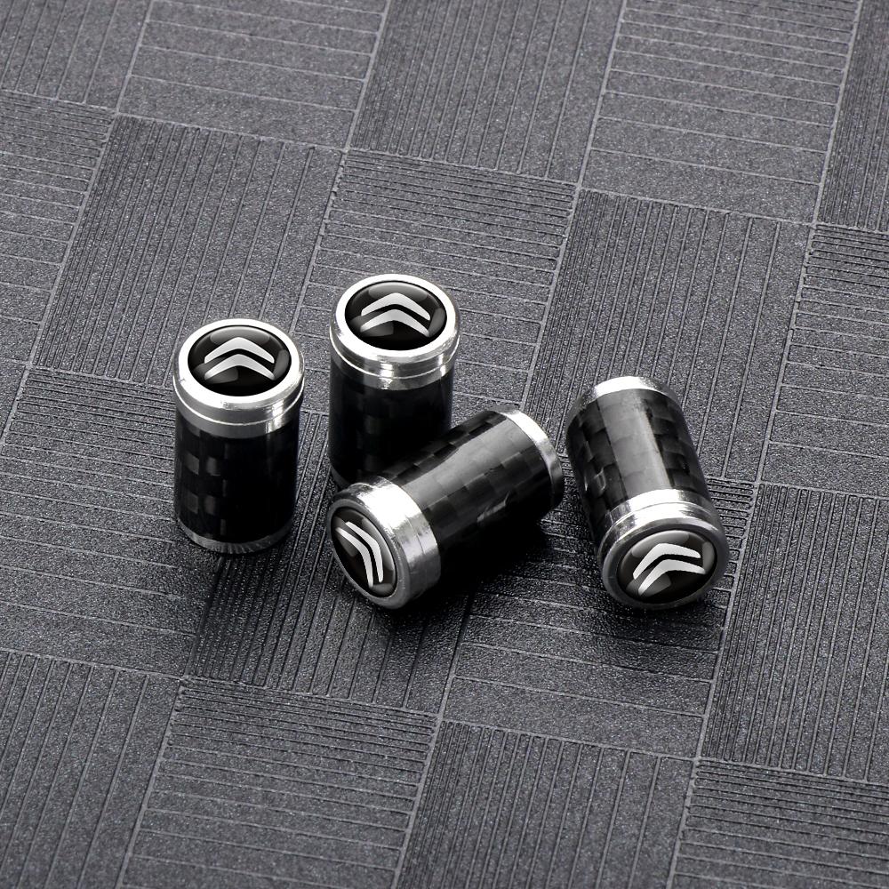 4Pcs Metal Alloy Car Tire Caps For Citroen C4 C3 C2 DS Celysee Picasso For Cars Motorcycles Bicycle Cover Dustproof Accessories