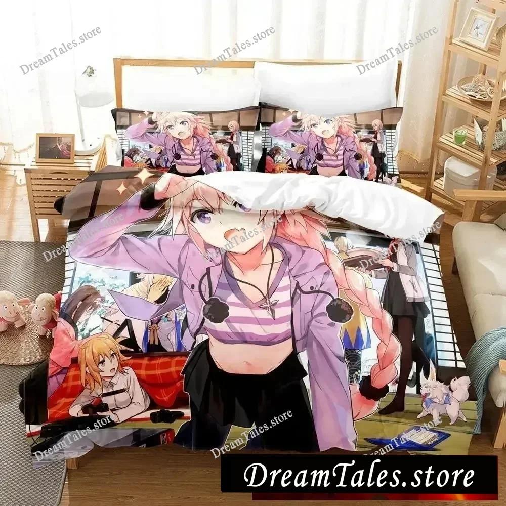 3D-gedrucktes Anime Fate - Astolfo Bettwäsche-Set Jungen Mädchen Twin Queen Size Bettbezug Kissenbezug Bett Kinder Erwachsene Heimtextilien