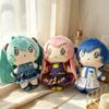 Přívěsek plyšová postavička Vocaloid v Q verzi Miku Kaito Rin Len Luka Mini nadýchaný klíčenka na batoh Ozdoba Sběratelský dárek