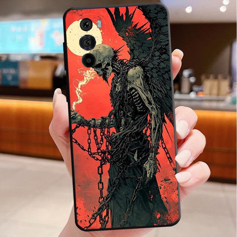 

Skeleton Art Phone Case For Motorola Edge 50 40 Pro 60 50 40 30 Ultra Neo Fusion Moto G Play G Stylus G Power G Moto Edge 30 Fusion