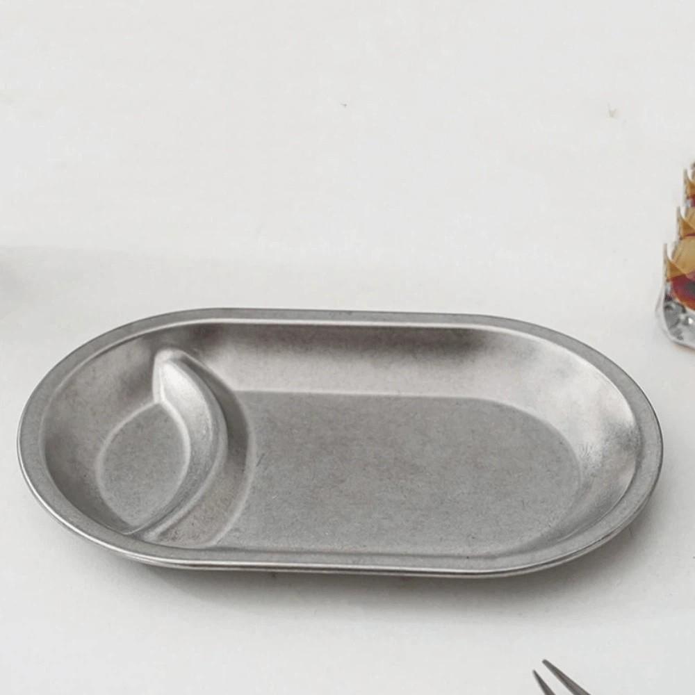 Oval Shaped French Fry Dish Thickened Serving Tray Simple Chips Dip Plates  Kitchen