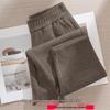 Damen Weite Samt-Thermohose - Herbst/Winter 2026, Große Größen, Lässiger Cropped-Stil.