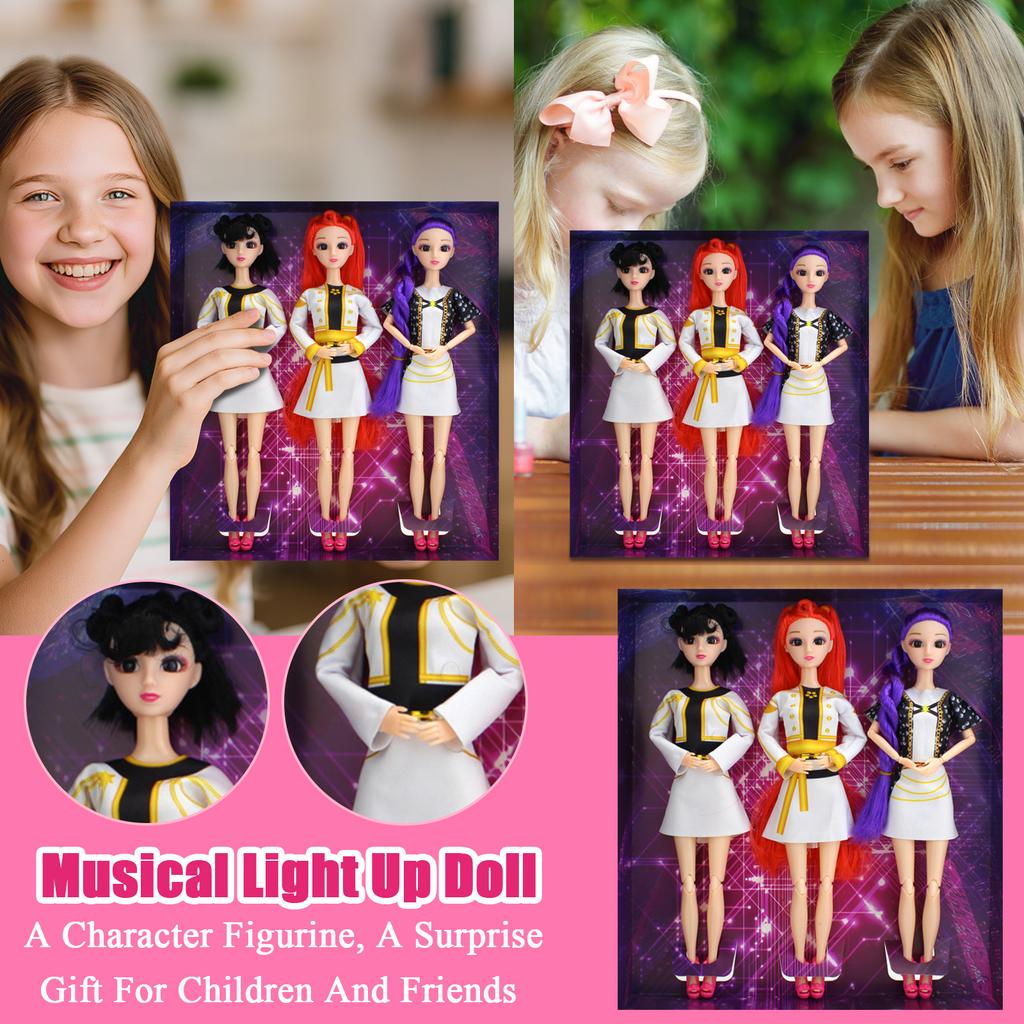 3pc Articulated Dolls, With Realistic Character Designs, Make A Delightful Surprise Gift For Children And Friends.