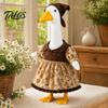 Talos Thanksgiving Porch Goose Outfit, Autumn Dress with Head Scarf for 23 Inch Statue, Outdoor Garden Yard Decor