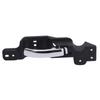 Front Inside Door Handle Assembly with Plastic Construction, Integrated Pull Lever, and Multiple Mounting Openings