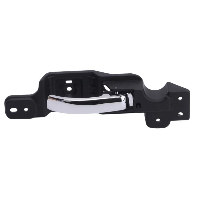 Front Inside Door Handle Assembly with Plastic Construction, Integrated Pull Lever, and Multiple Mounting Openings