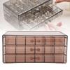 Jewelry Box 3 Layer 72 Cells Antioxidant Acrylic Clear Jewelry   for Earring Necklace