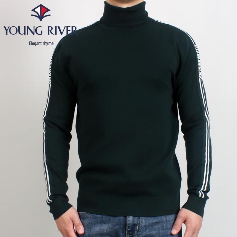 Ya Yun Men's Warm Business Casual Wool Blend Turtleneck Sweater