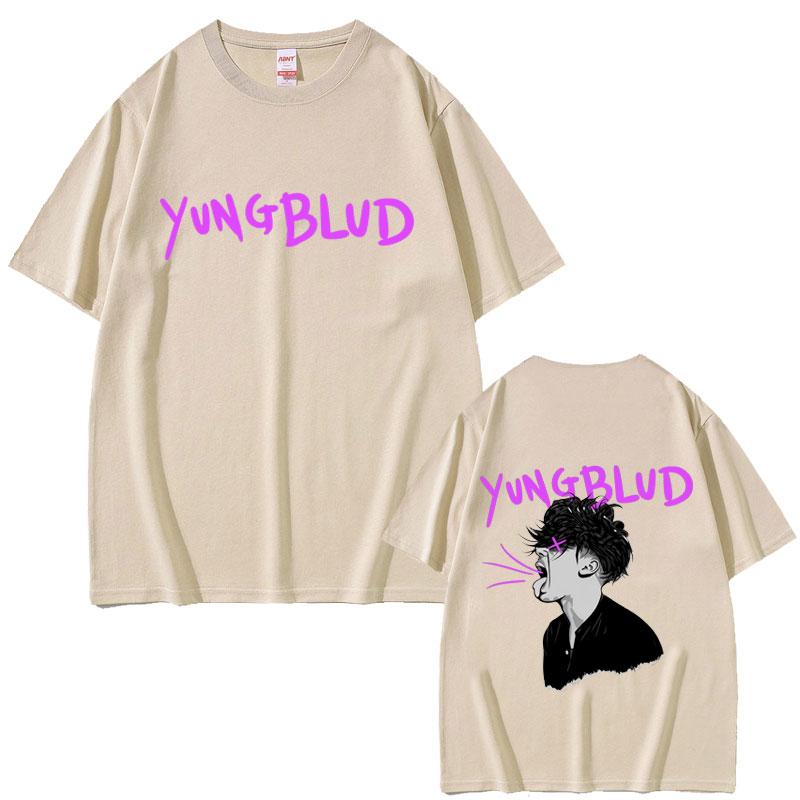 Yungblud Face Graphic Tshirt Unisex Women Casual Vintage Oversized Short Sleeve T Shirts Male Fashion Hip Hop Gothic Punk Tshirts